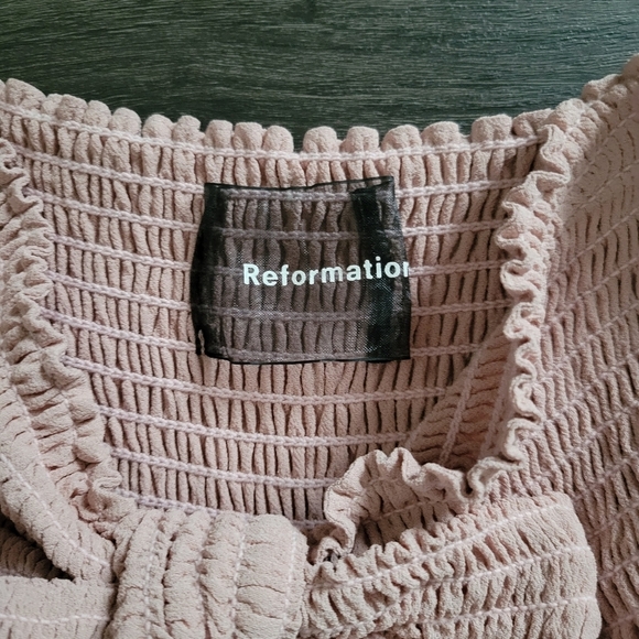 Reformation Blush Hibiscus Maxi Dress NWT Size X-Small - Picture 12 of 15